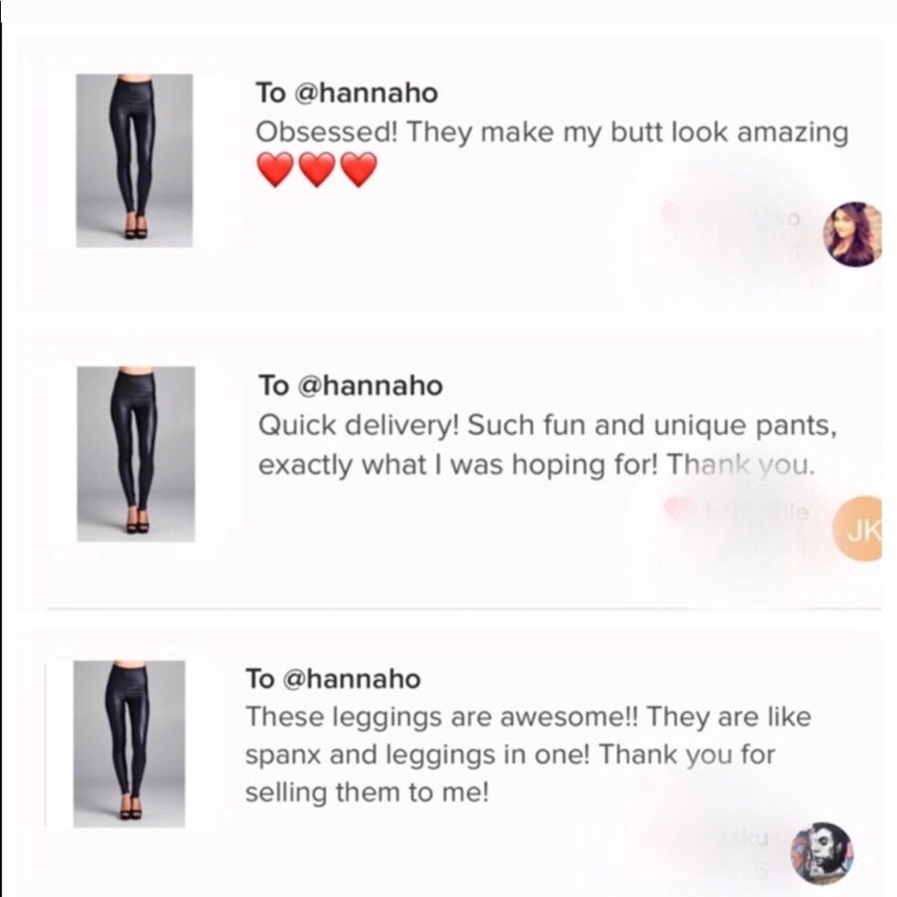 S-XL Avail! High Waisted Vegan Leather Leggings - Picture 6 of 7